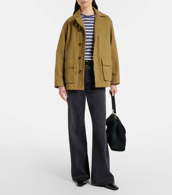 Camiseta Lana de jersey de algodón a rayas | Nili Lotan