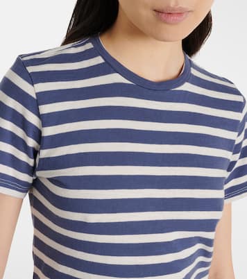 Camiseta Lana de jersey de algodón a rayas | Nili Lotan