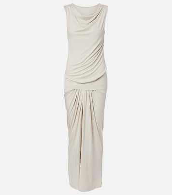 Draped gathered maxi dress | Entire Studios