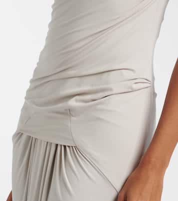 Draped gathered maxi dress | Entire Studios