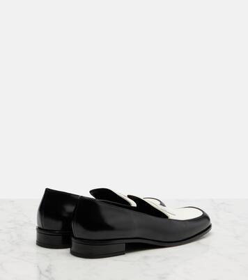 Label leather loafers | Givenchy