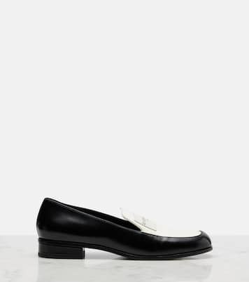 Label leather loafers | Givenchy