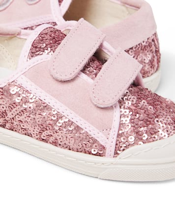 Sneakers in suede con paillettes | PèPè