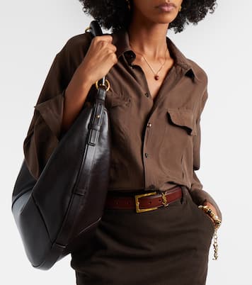 Mombasa Large leather shoulder bag | Saint Laurent