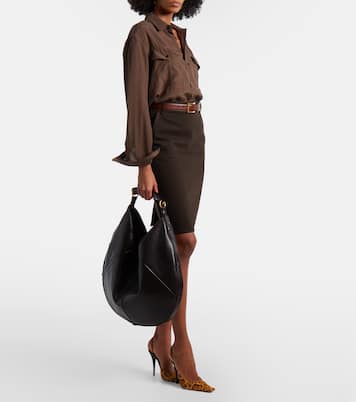 Mombasa Large leather shoulder bag | Saint Laurent