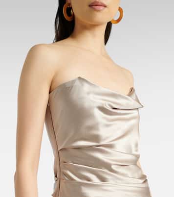 Silk satin bustier gown | The Sei