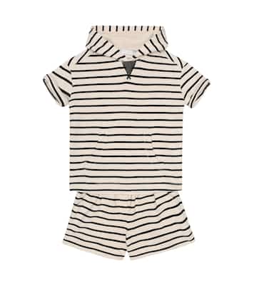 Shorts a righe in cotone | Brunello Cucinelli Kids
