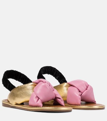 Sandali slingback in pelle | Miu Miu