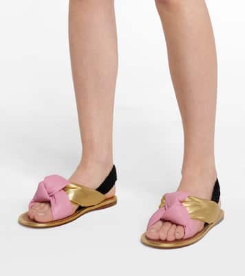 Sandali slingback in pelle | Miu Miu