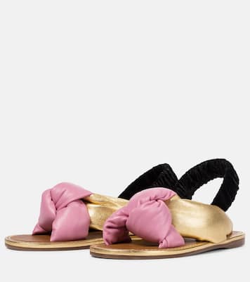 Sandali slingback in pelle | Miu Miu