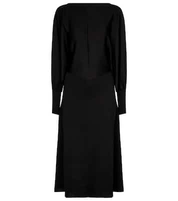 Open-back stretch-knit midi dress | Victoria Beckham
