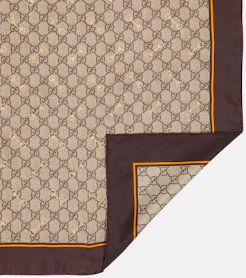 Foulard GG imprimé en soie | Gucci