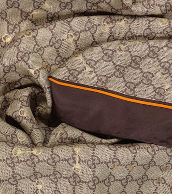 Foulard GG imprimé en soie | Gucci