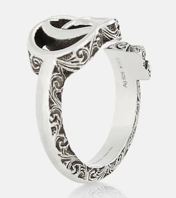 Bague Double G en argent sterling | Gucci