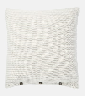 Cuscino in cashmere a coste | Brunello Cucinelli