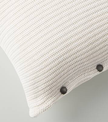Cuscino in cashmere a coste | Brunello Cucinelli