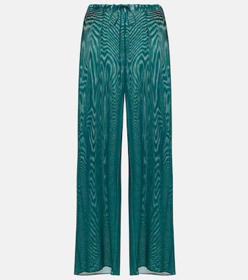 Lamé wide-leg pants | Oséree