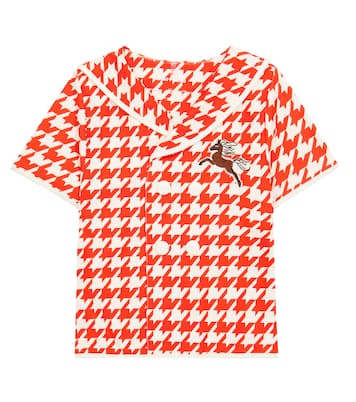 Houndstooth embroidered swim top | Mini Rodini
