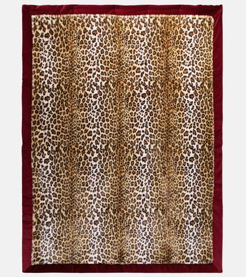 Leopard-print and paisley throw | Etro