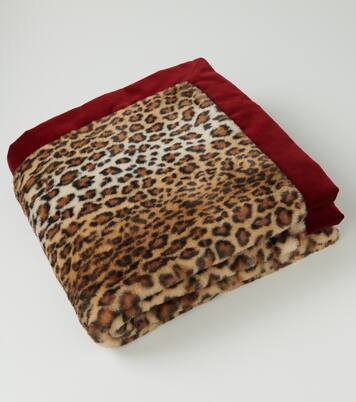 Leopard-print and paisley throw | Etro