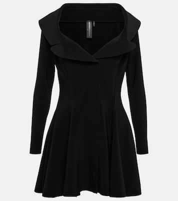 Vestido corto ajustado y acampanado | Norma Kamali