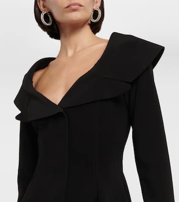 Vestido corto ajustado y acampanado | Norma Kamali