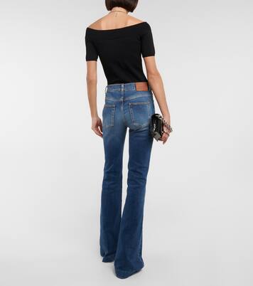Jeans flared a vita alta | McQueen