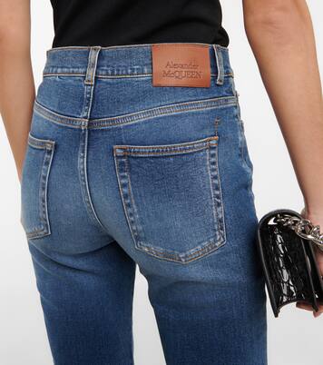 Jeans flared a vita alta | McQueen
