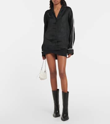 Bedrucktes Pyjama-Hemd aus Jacquard | Off-White