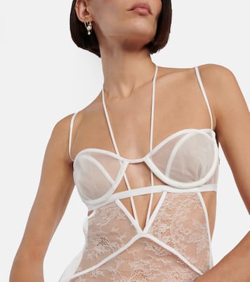 Bridal Robe aus Spitze | Nensi Dojaka