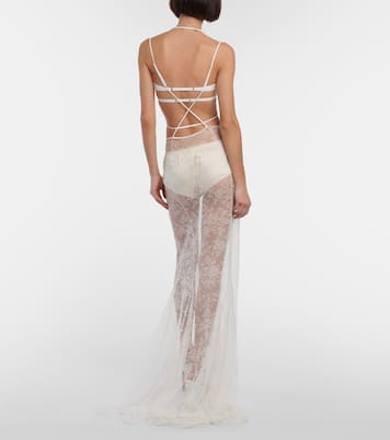 Bridal Robe aus Spitze | Nensi Dojaka