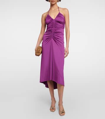Saskia ruched midi dress | Veronica Beard