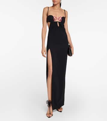 Verziertes Maxikleid | Nensi Dojaka