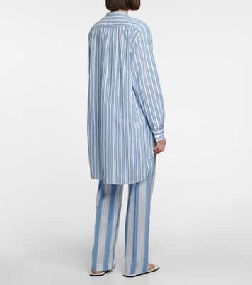 Striped cotton and silk shirt | Toteme