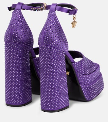 Medusa Aevitas embellished platform sandals | Versace