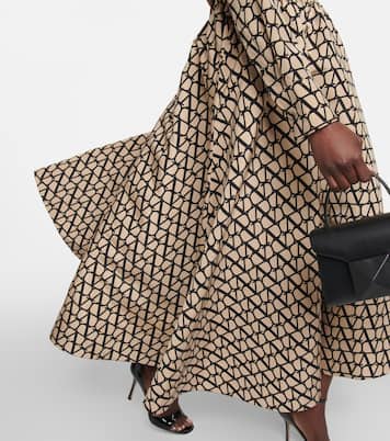 Toile Iconographe silk midi skirt | Valentino