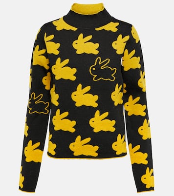 Jersey de cuello alto de jacquard | JW Anderson