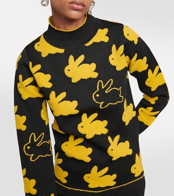 Jersey de cuello alto de jacquard | JW Anderson