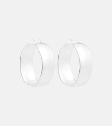 Orecchini a cerchio argentati | Jil Sander