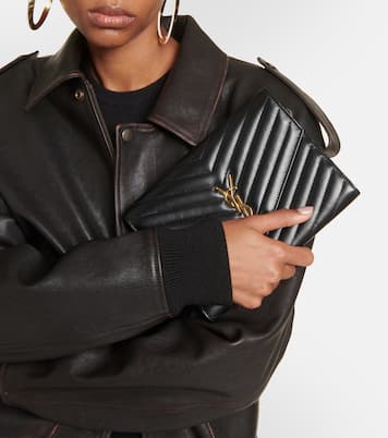 Clutch Cassandre aus Matelassé-Leder | Saint Laurent