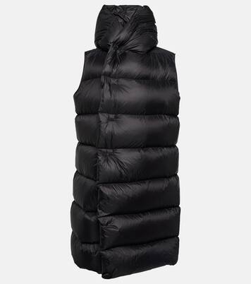 Abrigo con capucha y paneles de plumas | Rick Owens