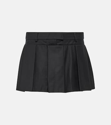 Myca pleated wool miniskirt | Aya Muse