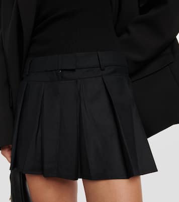 Myca pleated wool miniskirt | Aya Muse