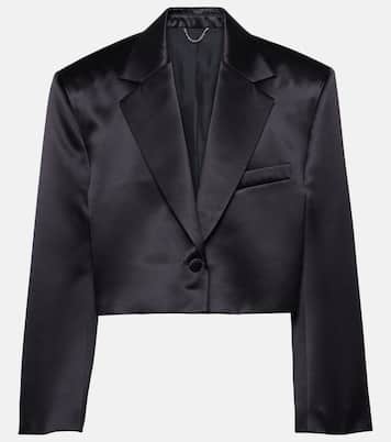 Cropped silk and wool blazer | Magda Butrym