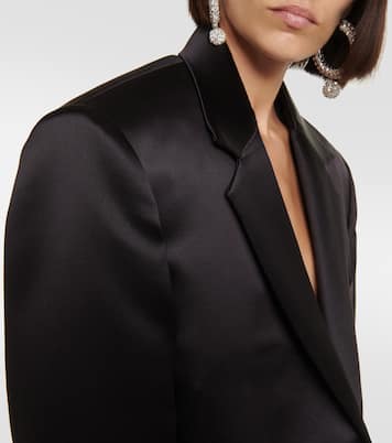 Cropped silk and wool blazer | Magda Butrym