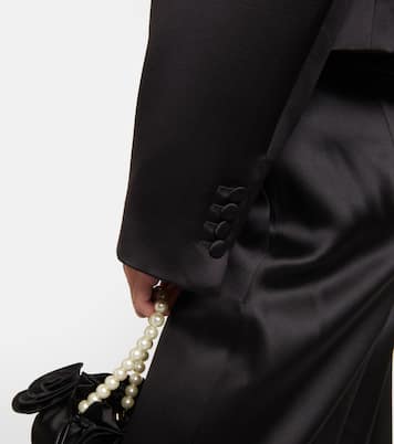 Cropped silk and wool blazer | Magda Butrym