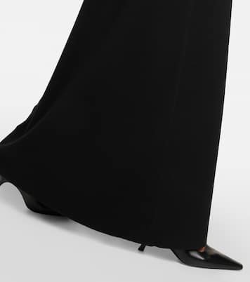 Daffodil wool-blend crêpe maxi skirt  | The Row