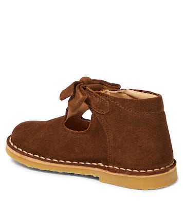 Scarpe T-bar in suede con fiocco | Petit Nord