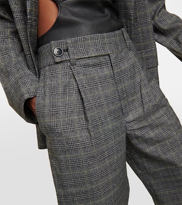 Pantalon ample White Label à carreaux | Proenza Schouler