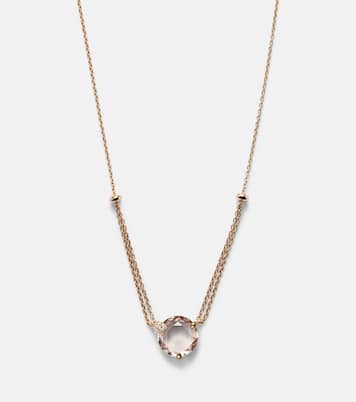 Collana in oro rosa 18kt con morganite e diamanti | Bucherer Fine Jewellery